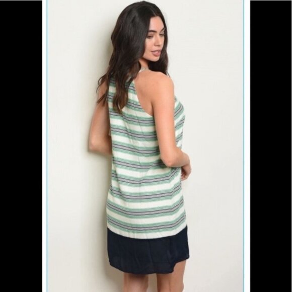 NWT Pink  Owl Striped Dress - Picture 2 of 12